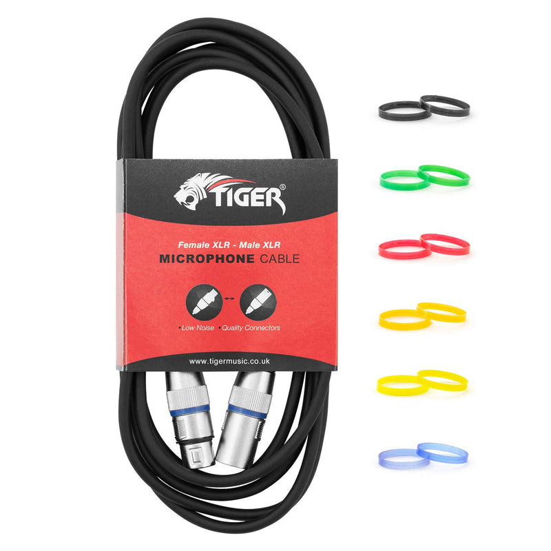 Tiger 3 Metre XLR to XLR Microphone Cable