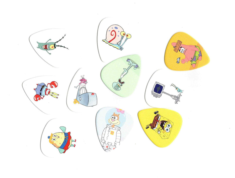 Sponge Bob Guitar Picks (10 picks in a packet)