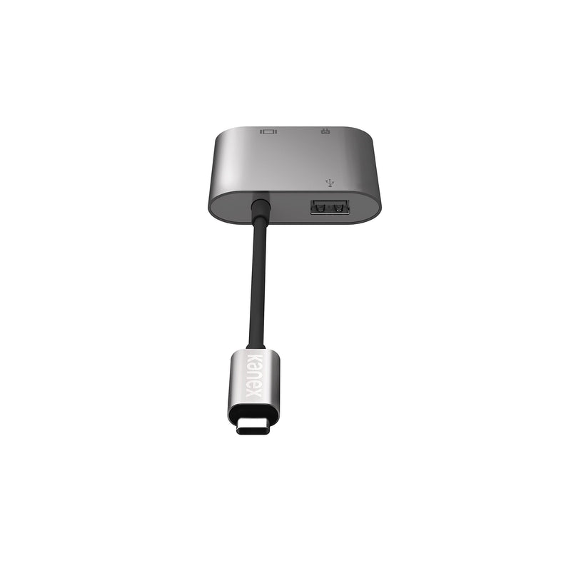 Kanex USB-C Multimedia 4K HDMI USB Charging Adapter for MacBook with Pass Thru Charging, Space Gray (K181-1041-SG4I)