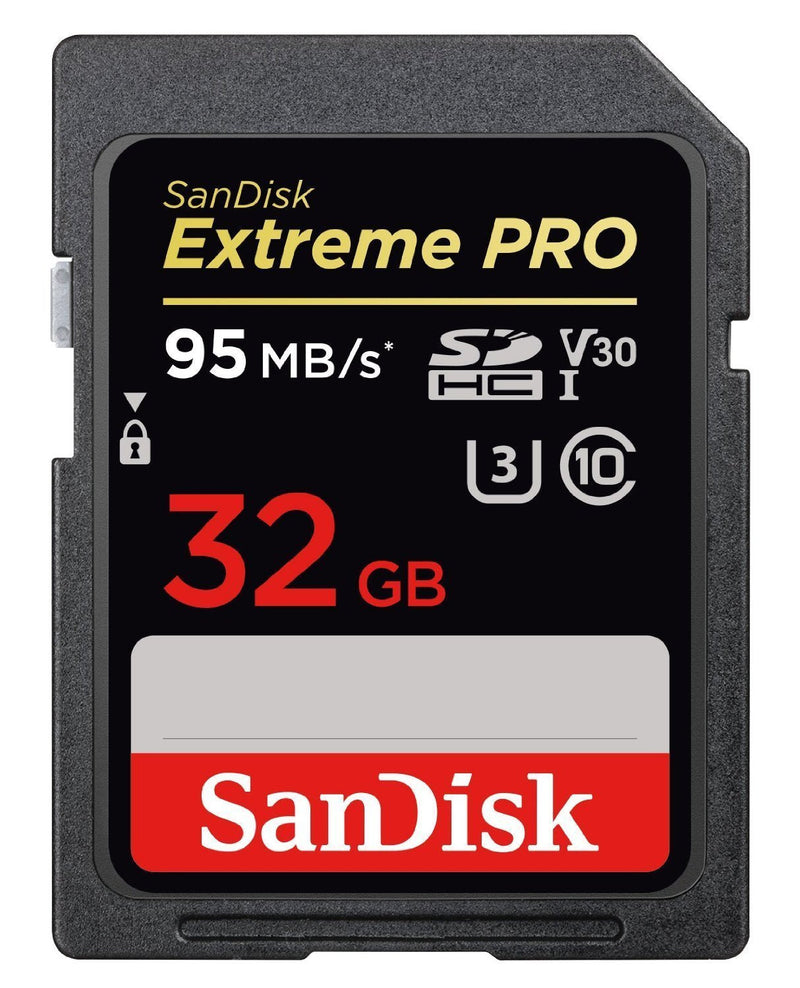 SanDisk 32GB (Two Pack) Extreme Pro Memory Card works with Nikon D3400, D3300, D750, D5500, D5300, D500, AW130, W100, L840 Digital DSLR Camera SDHC 4K V30 UHS-I with Everything But Stromboli Reader 32GB 2 Pack