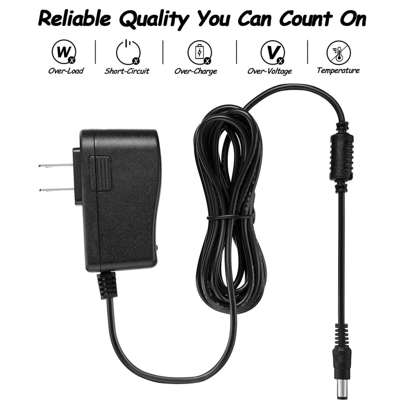 DC 12V 1.5A Power Adapter Power Supply AC Adapter for Yamaha PSR YPG YPT DD Series Keyboard Universal Power Supply Adaptor with 5.5 x 2.5 mm Center Positive for Most Keyboard, 2.8 m/ 9.2 Ft Cord