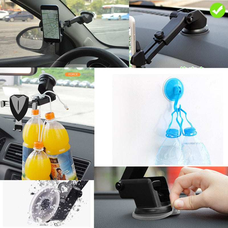 Adhesive Mounting Disk for Lock Sucker Suction Cup Hook Dashboard Car Mount Xiaoyi Home Camera Super Strong Double Sided 8 Pack(8cm) 8cm