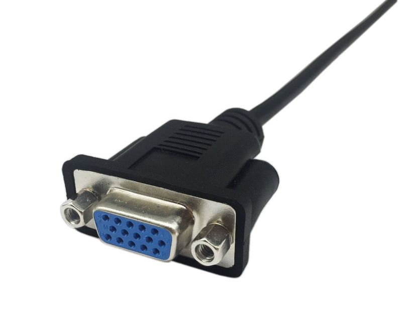 [AUSTRALIA] - CERRXIAN 1ft VGA SVGA 15 Pin HD15 Male to Female Adapter Video Monitor Extension Cable for PC Laptop TV Porjector(mf) 