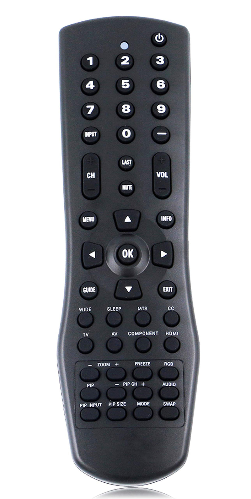 New VR1 Replace Remote Control fit for Vizio TV VX52L VX42L VW42L VW37L VW26L VW22L VU42L VS42L VA26L VA22L VA220E VA19L L42 L37 L32 GV47L GV46L GV42L