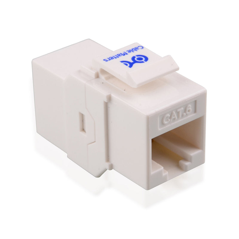 [AUSTRALIA] - Cable Matters UL Listed 5-Pack RJ45 Keystone Jack Coupler Gender Changer in White 
