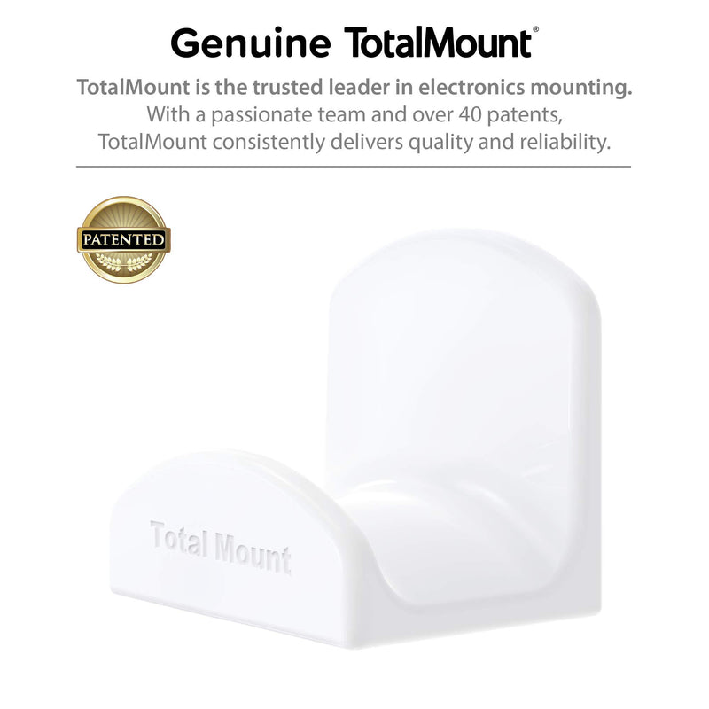 TotalMount for Headphones – Will Not Damage Your Wall With Screws or Permanent Adhesive (Premium White – One Pack) Premium White – One Pack