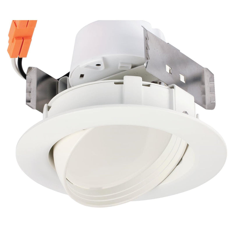 Westinghouse Lighting 5082000 65-Watt Equivalent 4-Inch Sloped Recessed LED Downlight Dimmable Warm Energy Star Light Bulb with Medium Base, White Trim 4" 10 Watt 2700K