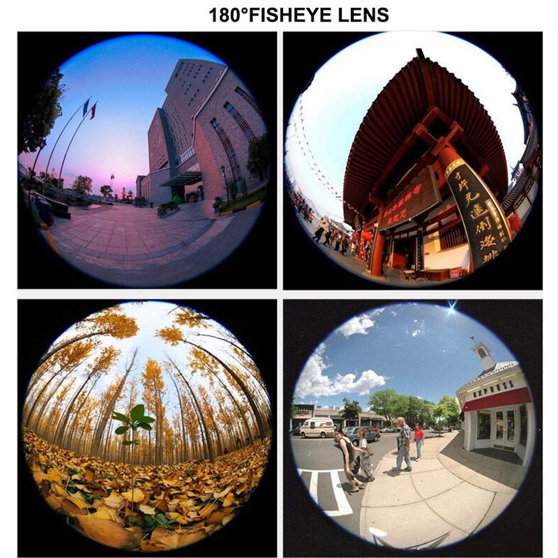 180° fisheye Lens,for iPhone,Samsung,Pixel,BlackBerry etc,with Clip,Cell Phone Lens,anamorphic Lens,Funny Pictures