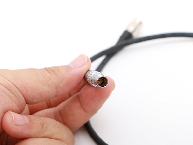 0B 2 Pin Male to Hirose 4 Pin Male Power Cable 1.9ft for Power Teradek Bolt Steadicam