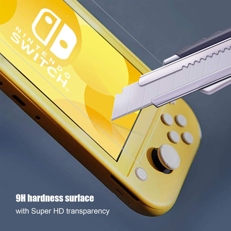 [3 Pack]Switch Lite Screen Protector, JOTO Tempered Glass Screen Film Guard Rounded Edge Real Glass Screen Protector for Nintendo Switch Lite 2019 -Clear