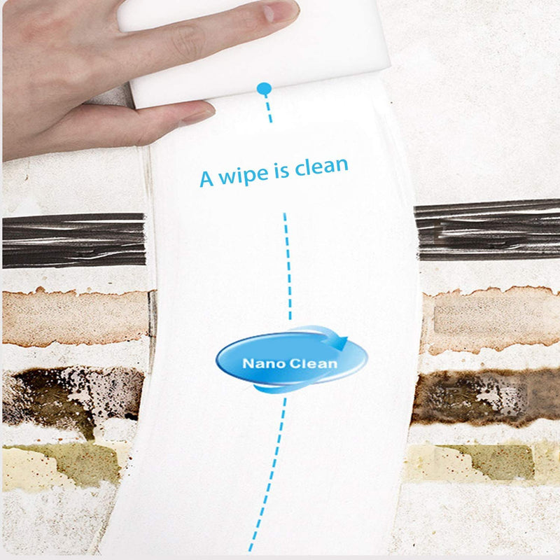[AUSTRALIA] - Extra Large Eraser Sponge,50 Pack Extra Thick, Long Lasting, Multi-Purpose Scrubber Foam Cleaning Pads,Magic Sponge Eraser Sponge for Bathtub, Floor, Baseboard (3.93 x 2.75 x 1.18 in) 