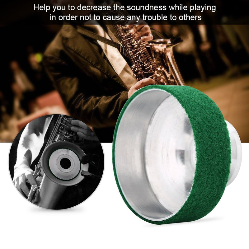 Soprano Saxophone Mute, Saxophone Mute Aluminum Alloy Sax Sound Dampener Practice Silencer Accessory