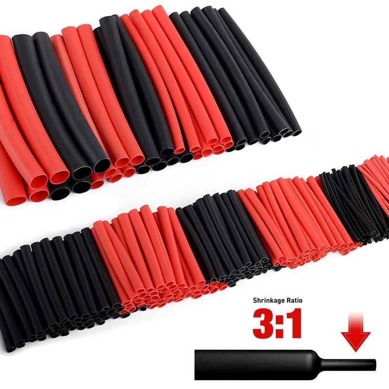 Nilight 270 pcs 3:1 Dual Wall Adhesive Heat Shrink Tubing kit, 6 Sizes(Dia): 1/16", 3/32", 1/8", 3/16", 1/4", Best Cable Sleeve Tube Assortment , 2 Years Warranty