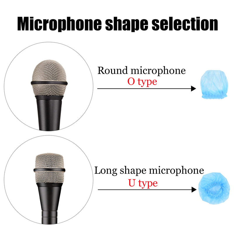 100 Pcs Multicolor Disposable Microphone Cover Non-Woven Handheld Microphone Protective Cap Karaoke Mic Cover Handheld Microphone Grill Windscreen Protective Cap (100 pc)