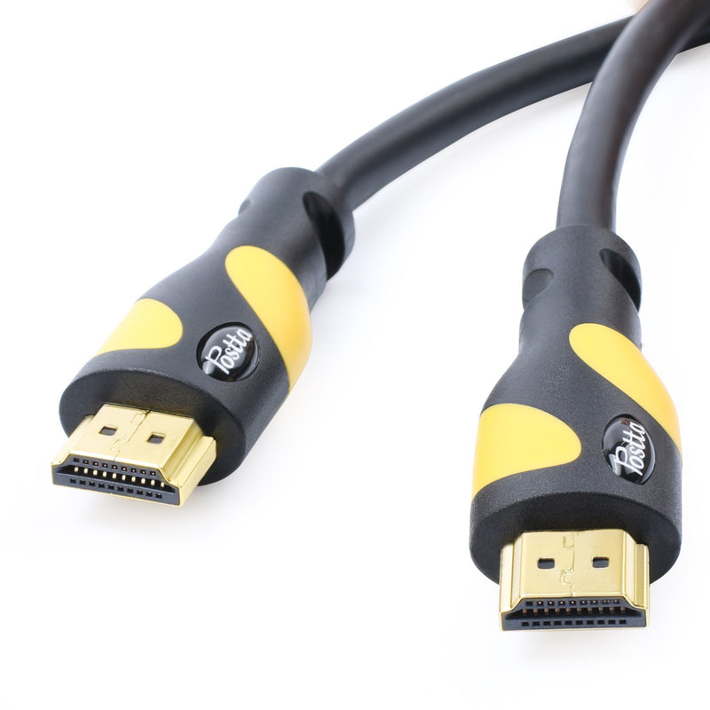 [AUSTRALIA] - Postta HDMI Cable(20 Feet Yellow) Ultra HDMI 2.0V Support 4K 2160P,1080P,3D,Audio Return and Ethernet - 1 Pack 20FT 