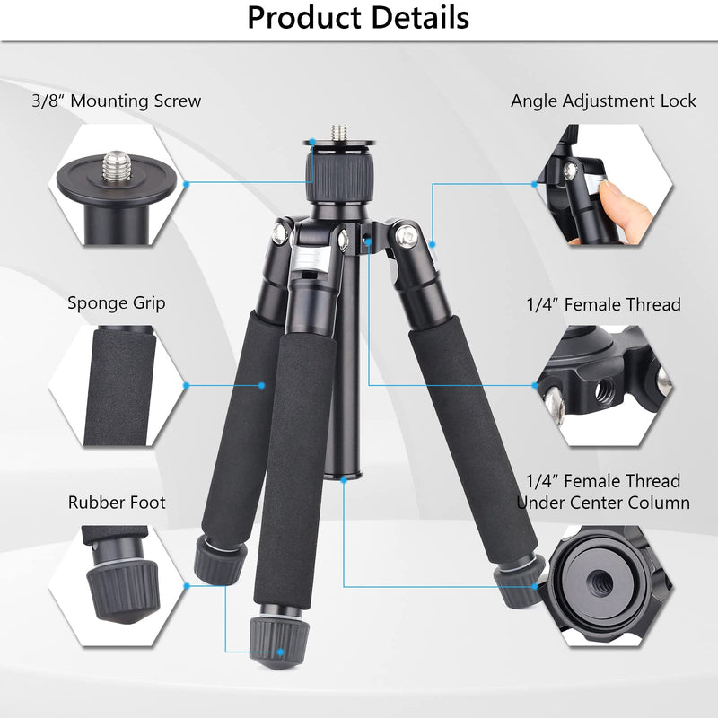 Mini Tripod 35-inch Small Camera Tripod Portable Desktop Tripod DT70