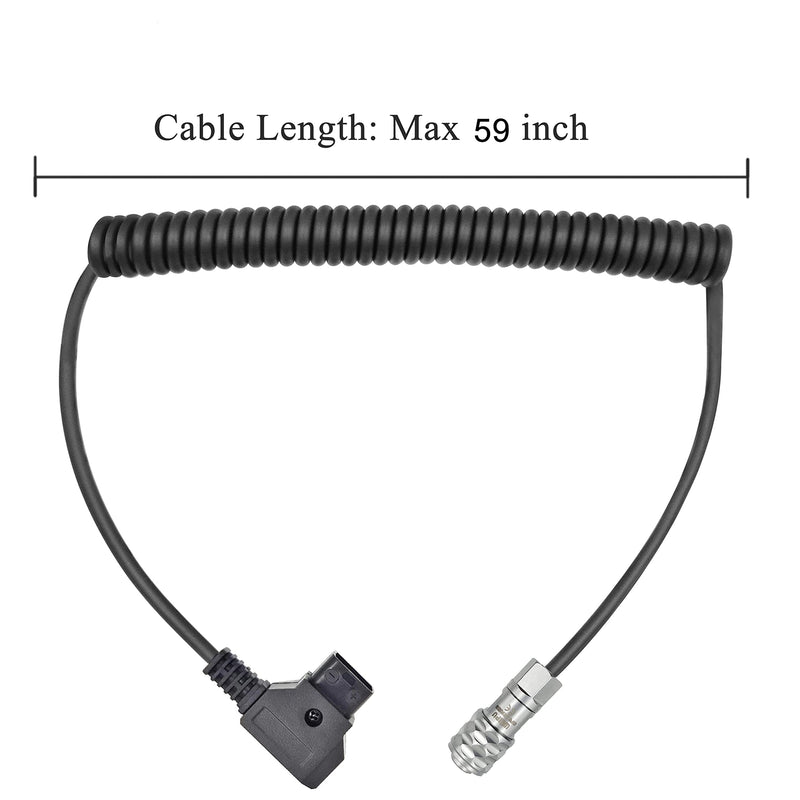 LSYRIA BMPCC 4K 6K 6KPro to D Tap Power Cable for Blackmagic Pocket Cinema Camera Gold Mount V Mount Battery Weipu 2 Pin SF6 Female to P Tap, 59 inch