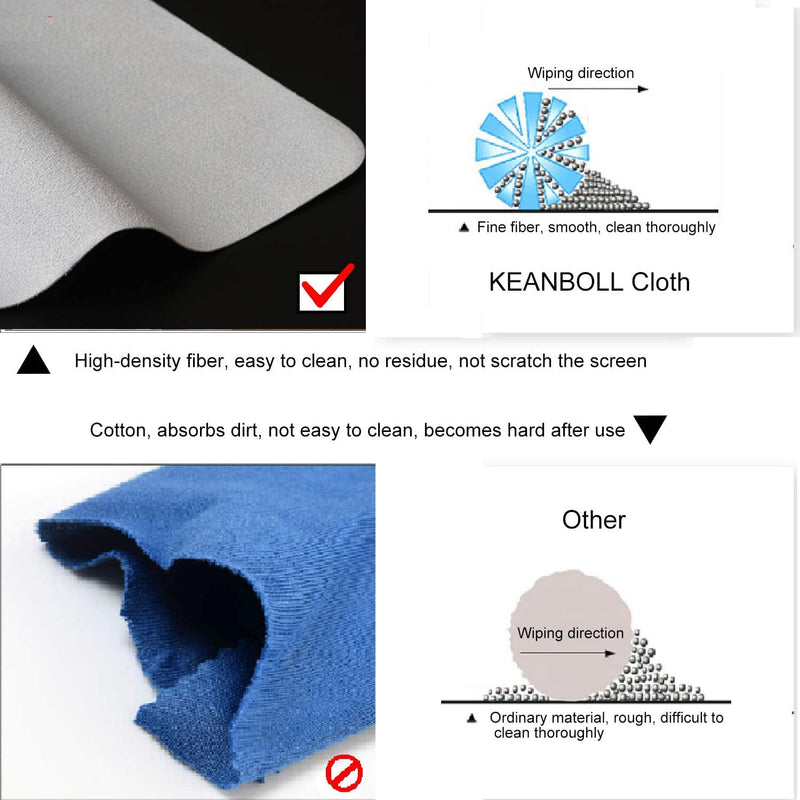 KEANBOLL 2 Pack 13"-14" Laptop Microfiber Liner Cleaning Cloth,Cleaning Screen Dust, Laptop Keyboard Protector Compatible with MacBook Pro/AIR 13" and MacBook PRO 14" etc 13"-14" Laptop