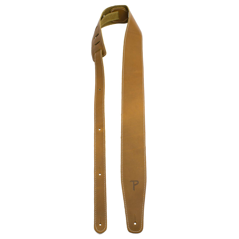 Perri’s Leathers Ltd. - Guitar Strap - Baseball Leather (Series) - Sunflower - Adjustable - For Acoustic/Bass/Electric Guitars - Made in Canada (SP2S-7164)