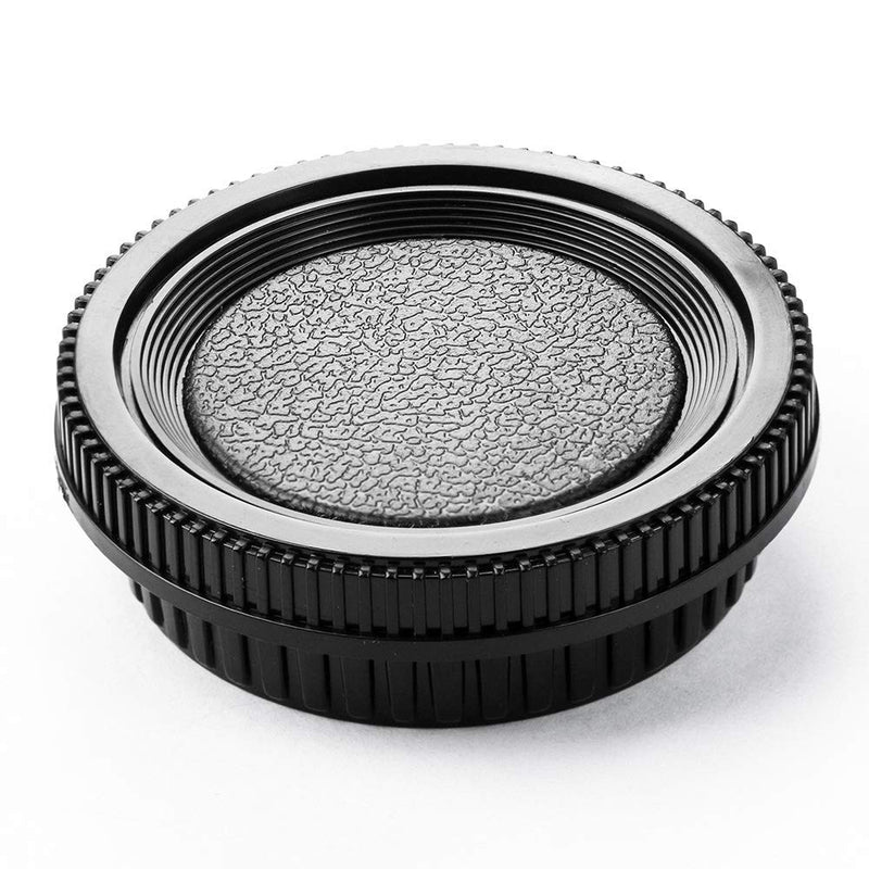 Camera Body Cap and Lens Rear Cap Cover Replacement Set for Minolta MD MC Mount Cameras and Lens,2 Sets