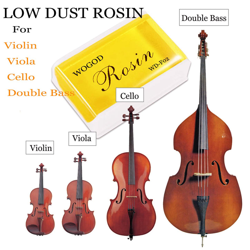 Rosin Violin Rosin Natural Rosin 4 Pack Low Dust Universal Rosin for Violin Viola and Cello (4 Pack Rosin)