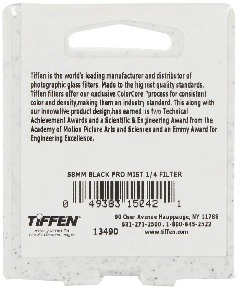 [AUSTRALIA] - Tiffen 58BPM14 58mm Black Pro-Mist 1/4 Filter Single 