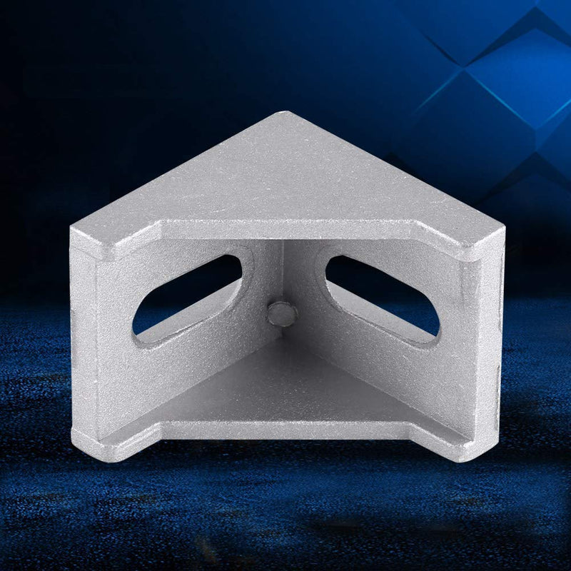 Yosoo Right Angle Brace Fastener Bracket, 5Pcs 40x40mm L Shape Corner Connector Aluminum Alloy Shelf Support Bracket