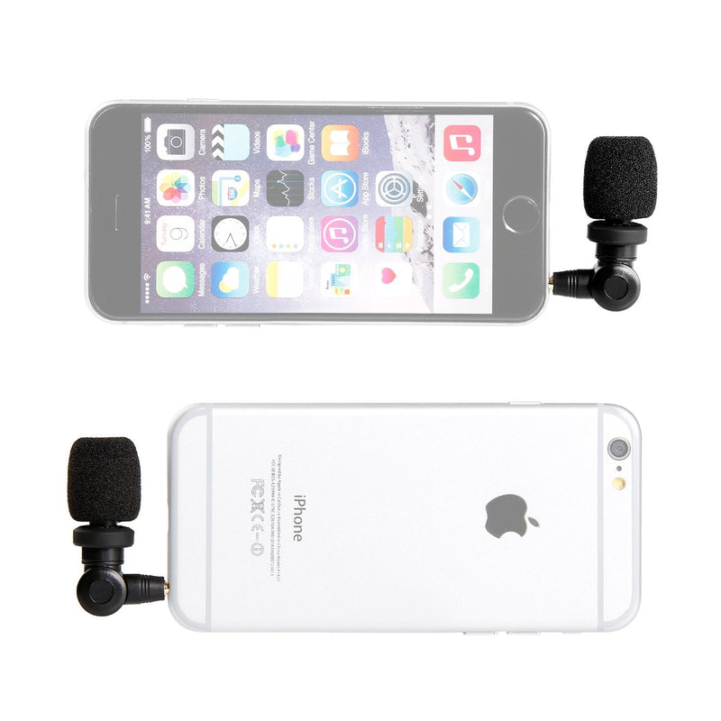 Saramonic SmartMic Mini Condenser Flexible Microphone for Smartphones,Vlogging Microphone for iPhone and YouTube Video, Mic for iOS Apple iPhone iPad and Android Phone