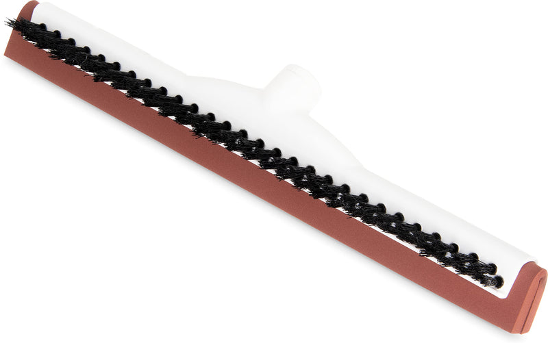 Carlisle 36781800 Double Foam Rubber Acme Threaded Squeegee with Plastic Frame, 18" Length, Red