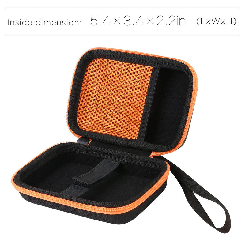 [AUSTRALIA] - co2crea Hard Carrying Case for Korg Monotron Delay Duo Analog Ribbon Synthesizer (Black Case + Orange Zipper) Black Case + Orange Zipper 