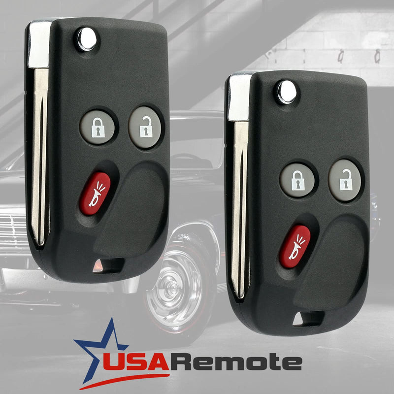 USA Remote Replacement Fits Cadillac Chevrolet GMC Key Fob Control 3btn LHJ011 21997127 Set of 2 Two