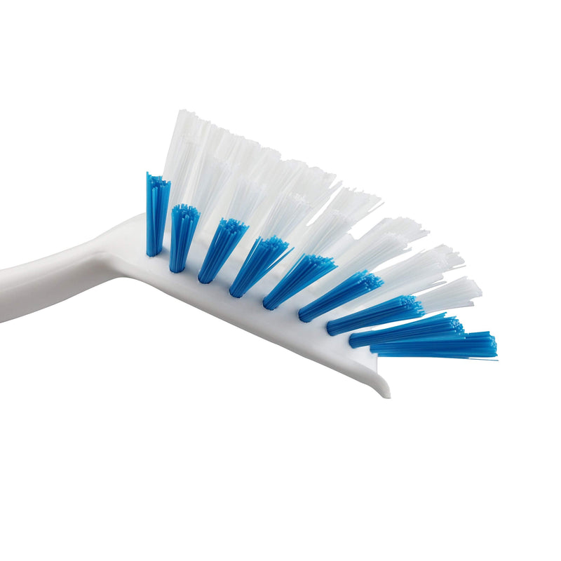 PHYEX 2-Pack Kitchen Diffusion Type Scrub Brush for Cleaning Dishes Pots Pan Sink and Bathroom with Comfortable Long Handle