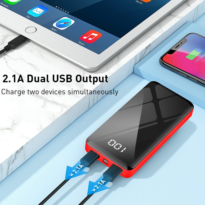 Portable Charger Power Bank 30000mAh Bextoo External Battery Pack with LCD Digital Display and USB-C Input, Dual USB Output High-Speed Charging for Cell Phones, Tablet and More