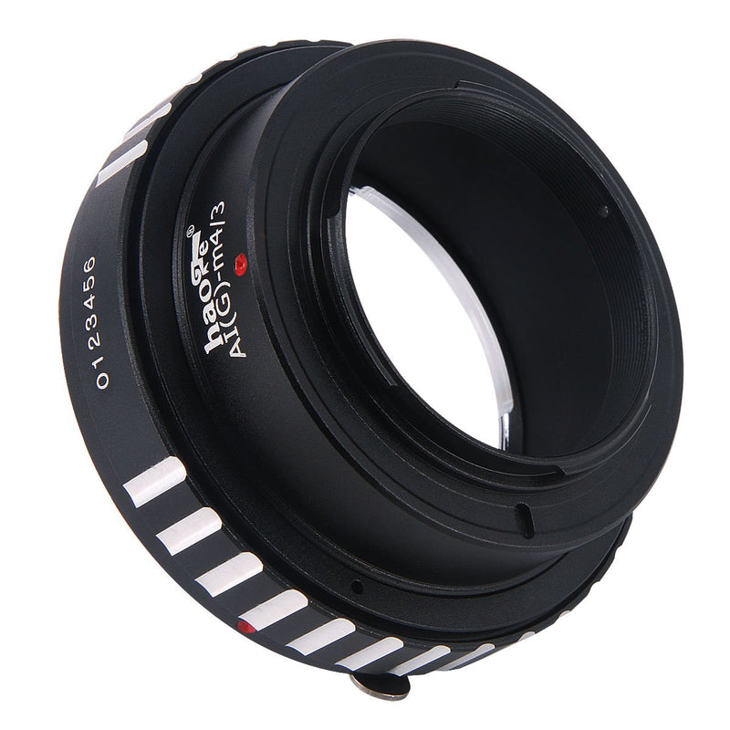 Haoge Manual Lens Mount Adapter for Nikon Nikkor G/F/AI/AIS/D Mount Lens to Olympus and Panasonic Micro Four Thirds MFT M4/3 M43 Mount Camera