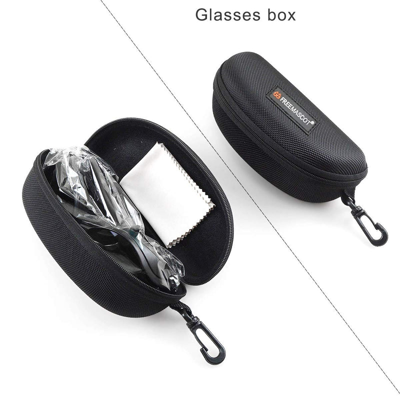 FreeMascot OD 4+ 190nm-550nm Wavelength Laser Safety Glasses for Typical 405nm, 445nm, 450nm,520nm,532nm Laser Light for Hair Removal Laser Treatment Eye Protection Goggles (Red)