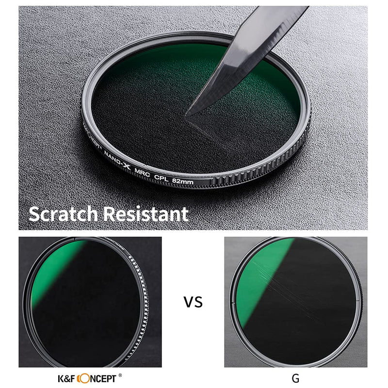 77mm Circular Polarizers Filter, K&F Concept 77MM Circular Polarizer Filter HD 28 Layer Super Slim Multi Coated CPL Lens Filter