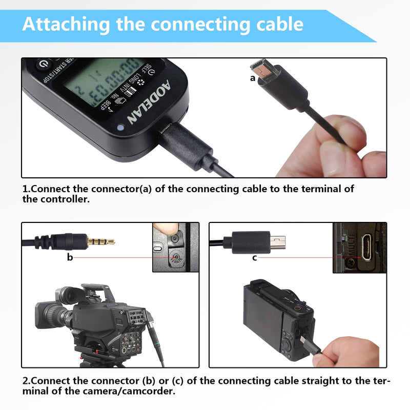 Camera Remote Control & Timer Zoom Controller for Sony a7 a7R a7S a7II A7SII A7RII A58 A6300 A6000 A5100 A5000 A3000 HX300 HX400 HX50 HX60 Wired Timing Zoom Controller