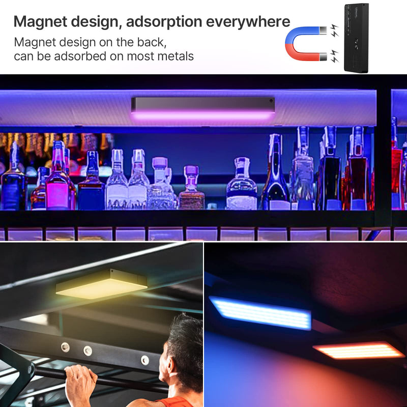 ULANZI PL-01 RGB Video Light, Portable RGB Camera Light with 4000mAh Battery, 360° Color 20 Light Effects, CRI≥95 2500-9000K LED Panel DSLR Photography Lighting for YouTube, Video Conference, Vlogging 7" Video Light