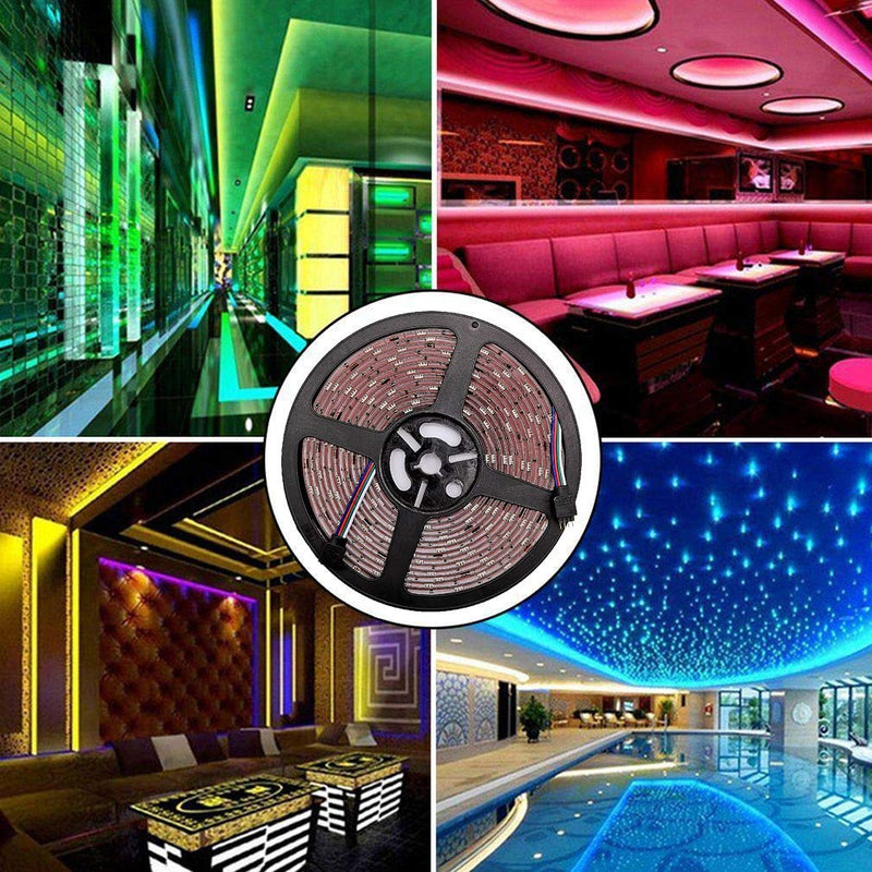 [AUSTRALIA] - Led Strip Light Waterproof DC12V 16.4ft 5M 5050 150LEDs RGB Led Tape Light Flexible Color Changing Full Kit with 44 Keys Remote Controller and 12V 3A Power Supply for Home Kitchen TV Car by LYWLIGHTS 