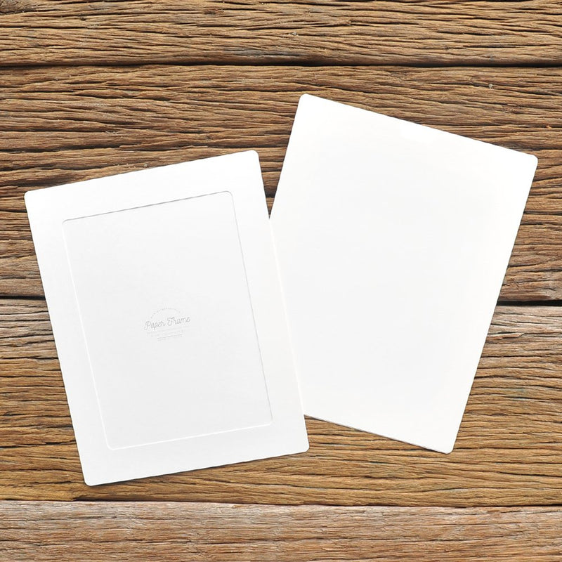 Monolike Paper Photo Frames 6x8 Inch White 15 Pack - Fits 6"x8" Pictures 6x8 White 15p