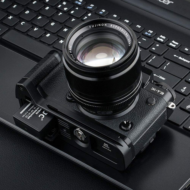 JJC Metal Hand Grip L Bracket Holder for Fujifilm Fuji X-T3 XT3 X-T2 XT2 Camera, Arca Swiss Type Quick Release Plate, Replaces Fujifilm MHG-XT3 MHG-XT2 Handgrip (Not Compatible with X-T4 XT4) For Fujifilm X-T3 X-T2