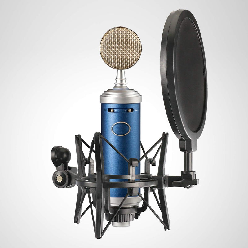 Bluebird Mic Shock Mount with Pop Filter to Reduce Vibration Noise, Shockmount Matching Mic Boom Arm Stand for Bluebird SL Microphone by YOUSHARES SH-100 Shockmount