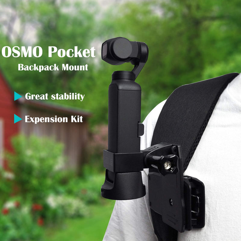 STARTRC 360° Rotation Pocket 2 Backpack Mount for DJI osmo Pocket Clip/DJI Pocket 2 Clip/Pocket 2 Exclusive Combo Accessories