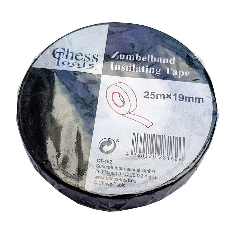 Chess Tools CHE182 Zumpel Tape, Black, 25 m x 19 mm