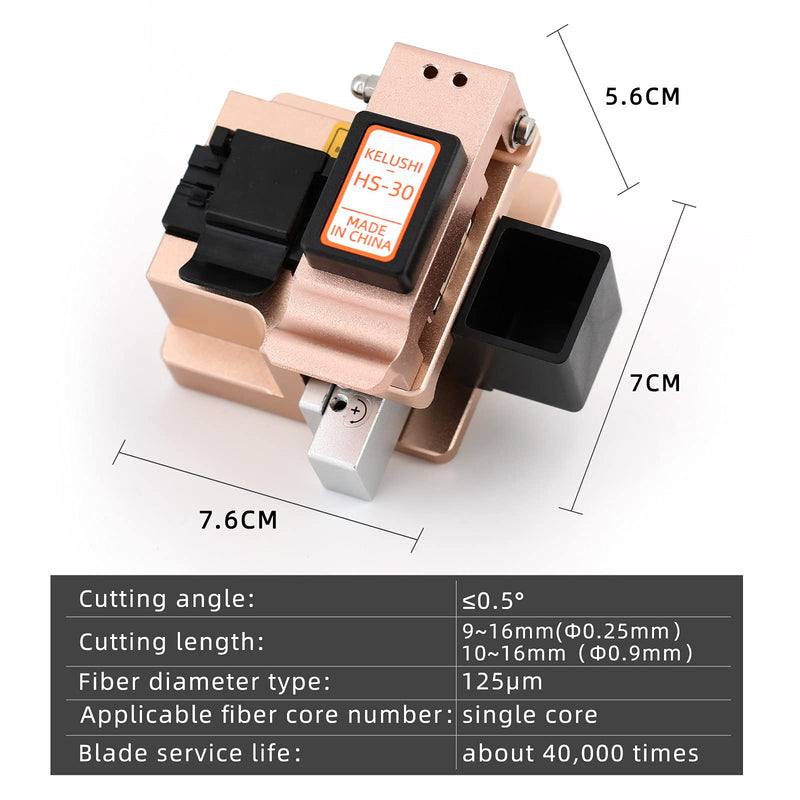 [AUSTRALIA] - High Precision HS-30 Optic Fiber Cleaver Fiber Optics Cutter Cutting Tool with 48000 Cleaves 