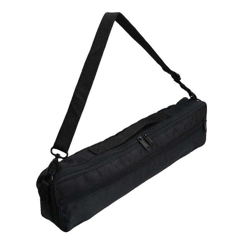 Mxfans Adjustable Shoulder Strap Flute Case Carrying Bag Durable 13x6x41cm