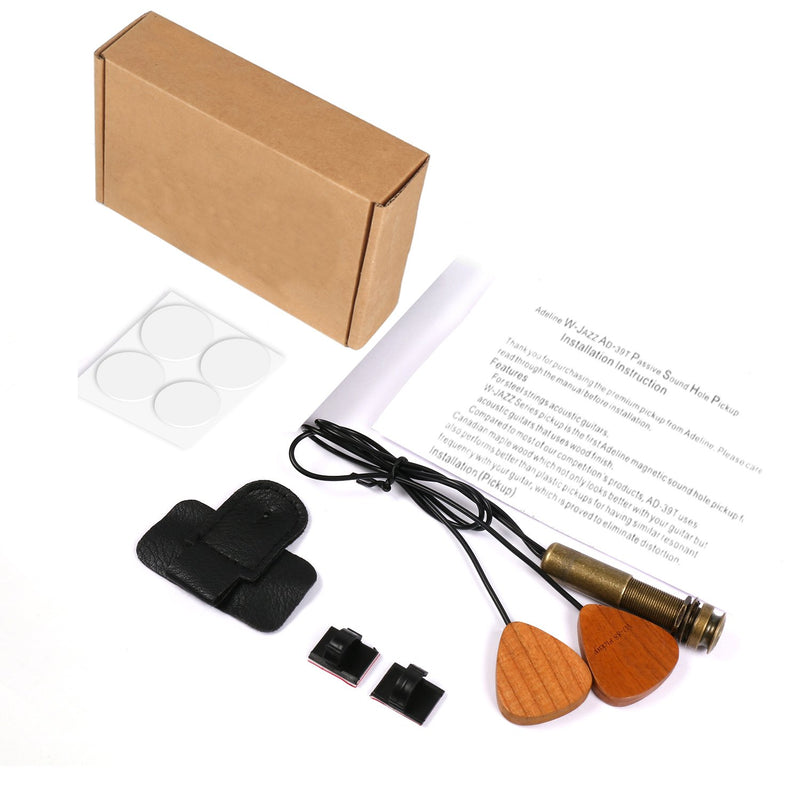 Luvay Piezo Acoustic Pickup, Contact Microphone Transducer for Acoustic Guitar, Ukulele, Violin, Mandolin, Banjo, Cello, Kalimba etc. (EndPin Jack)