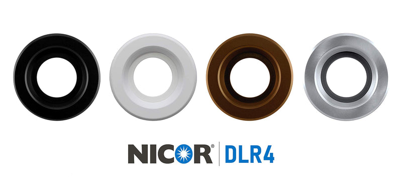 NICOR Lighting 4 inch White LED Recessed Downlight in 2700K (DLR4-3006-120-2K-WH)