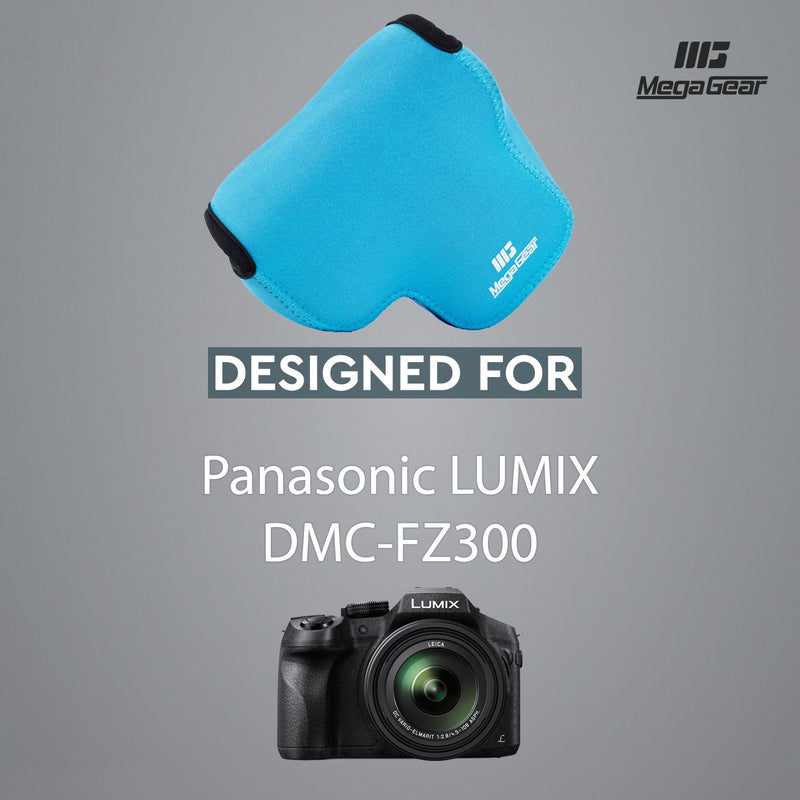 MegaGear Ultra Light Neoprene Camera Case Compatible with Panasonic Lumix DMC-FZ300 Blue