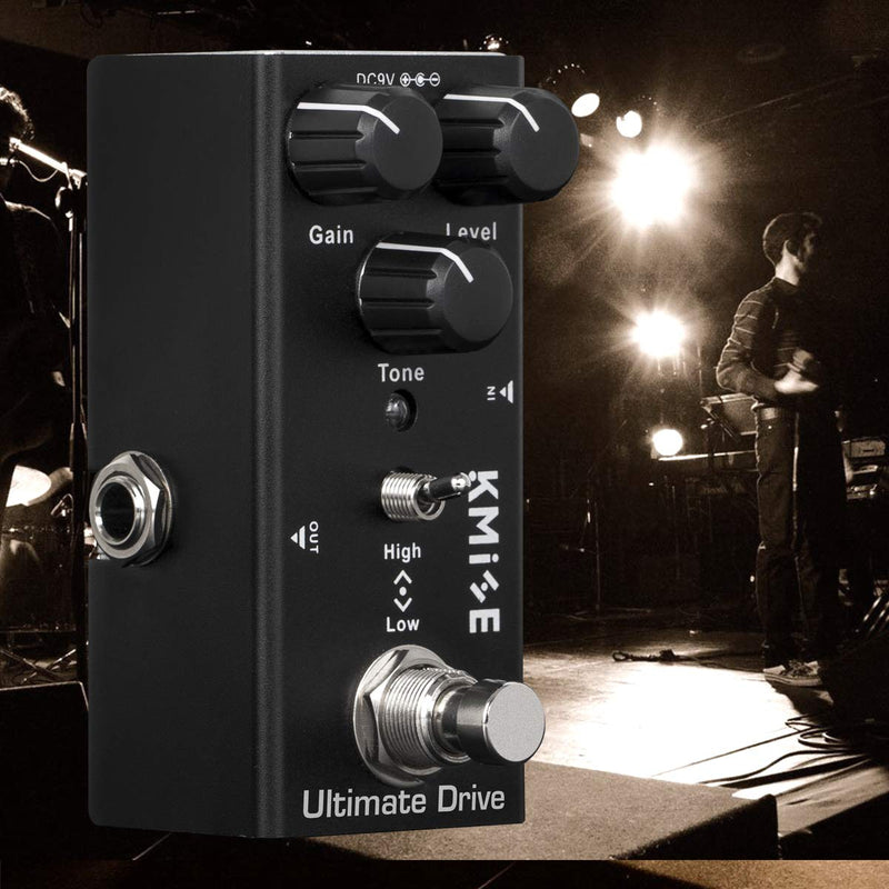 [AUSTRALIA] - lotmusic Ultimate Drive Electric Guitar Effects Pedal Mini Single Type DC 9V True Bypass Black 